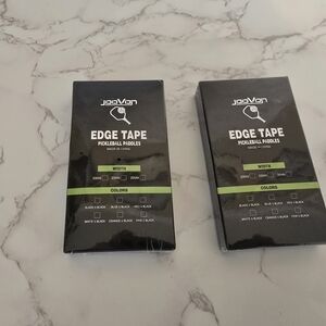 New/Sealed Boxes - TWO JooVon Pickleball Paddle Edge Tapes in Orange - 23mm